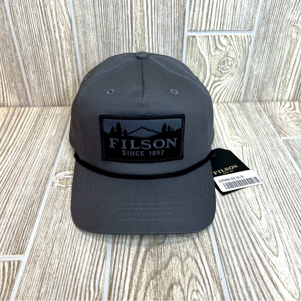 Filson Gray Cap with Black Logo
